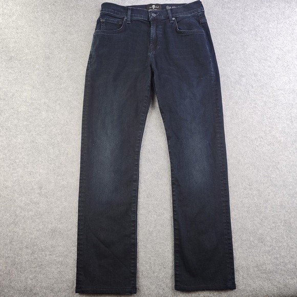 7 For All Mankind Other - 7 For All Mankind Jeans Mens 28x28 The Straight Leg Dark Wash Denim Stretch
